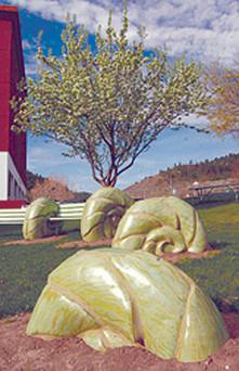 "All of the Above, None of the Above" - by Chip Clawson, located in Pioneer Park, downtown Helena.